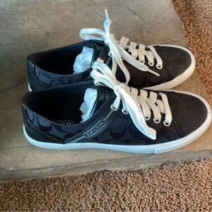 Coach Monogram Black and White Sneakers